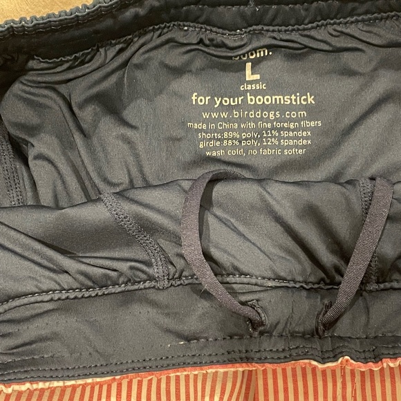 Birddogs Men Swim Hybrids - Red Stripe and Navy - Picture 8 of 10